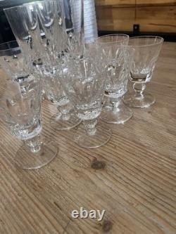 Service en cristal Saint-Louis modèle Jersey Carafe + 17 verres Estampillés