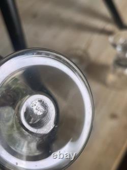 Service en cristal Saint-Louis modèle Jersey Carafe + 17 verres Estampillés