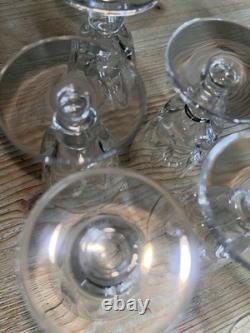 Service en cristal Saint-Louis modèle Jersey Carafe + 17 verres Estampillés