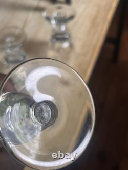 Service en cristal Saint-Louis modèle Jersey Carafe + 17 verres Estampillés