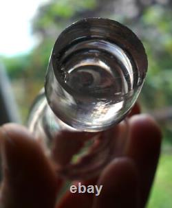 Service liqueur Art Nouveau Carafe 8 verres cristal gravé Baccarat St Louis