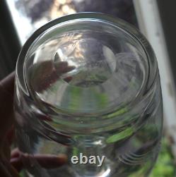 Service liqueur Art Nouveau Carafe 8 verres cristal gravé Baccarat St Louis