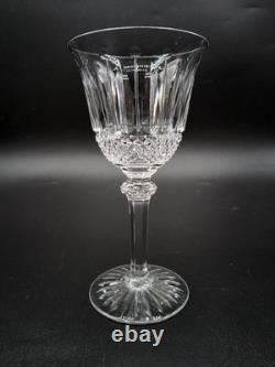Service six verres à vin cristal soufflé taillé signé Saint-Louis modèle Tommy