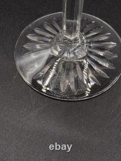 Service six verres à vin cristal soufflé taillé signé Saint-Louis modèle Tommy