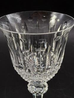 Service six verres à vin cristal soufflé taillé signé Saint-Louis modèle Tommy