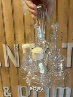 Serviteur Cristal Taillé Saint Louis Baccarat Porte Huilier Salière Napoléon III