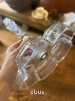 Serviteur Cristal Taillé Saint Louis Baccarat Porte Huilier Salière Napoléon III