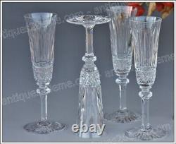 Set 6 flûtes en cristal de St Louis modèle Tommy 18,6 cm Champagne flutes