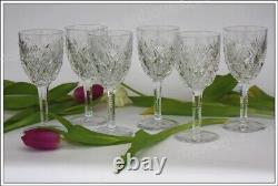 Set 6 verres à eau en cristal de Saint Louis modèle Florence Water glasses (A)