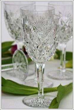 Set 6 verres à eau en cristal de Saint Louis modèle Florence Water glasses (A)