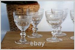 Set 6 verres à vin n°4 en cristal de Saint Louis modèle Trianon Wine glasses