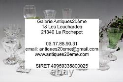 Set 6 verres à vin n°4 en cristal de Saint Louis modèle Trianon Wine glasses