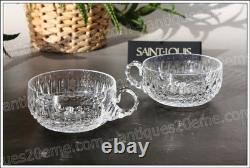 Set de 2 coupelles en cristal de Saint Louis modèle Tommy Cups with handle Set de 2 coupelles en cristal de Saint Louis modèle Tommy Cups with handle