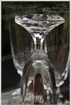 Set de 6 flûtes en cristal de St Louis modèle Saint-Cloud Champagne flutes