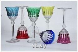 Set de 6 verres à porto en cristal de St Louis modèle Tommy couleur 16,5 cm