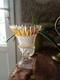 Somptueux Rare Vase Medicis Cristal Taill&eacute; Boh&egrave;me St Louis Inclusions Jaune Or