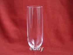 St Louis, Aurore, Serie De 5 Flutes A Champagne En Cristal Uni, Annees 80