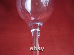 St Louis, Aurore, Serie De 5 Flutes A Champagne En Cristal Uni, Annees 80