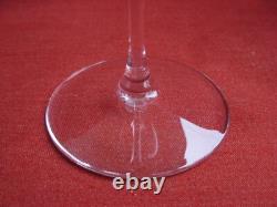 St Louis, Aurore, Serie De 5 Flutes A Champagne En Cristal Uni, Annees 80