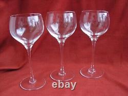 St Louis, Aurore, Serie De 6 Verres A Eau En Cristal Uni, Annees 80