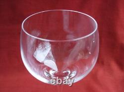 St Louis, Aurore, Serie De 6 Verres A Eau En Cristal Uni, Annees 80