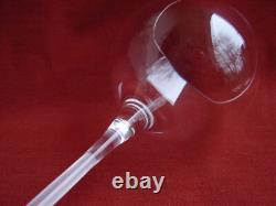 St Louis, Aurore, Serie De 6 Verres A Eau En Cristal Uni, Annees 80