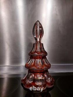 St Louis Magnifique Carafe en cristal Doublé Tres Bon État