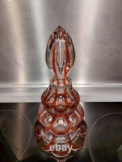 St Louis Magnifique Carafe en cristal Doublé Tres Bon État