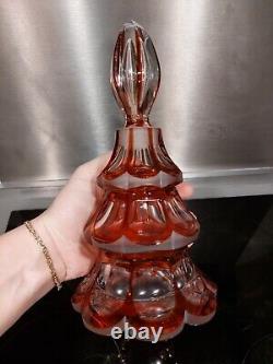 St Louis Magnifique Carafe en cristal Doublé Tres Bon État