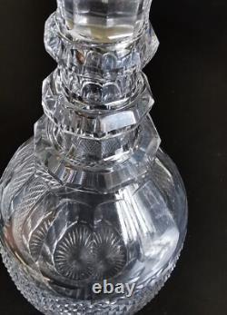 St Louis Trianon Grande Carafe 1, 6kg Haut 29, 8 Cm Cristal Taillé 19 Eme