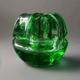 St Louis Vase En Cristal Vert Moderniste