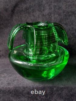 St Louis Vase en cristal Vert Moderniste