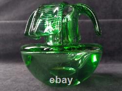 St Louis Vase en cristal Vert Moderniste