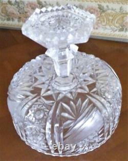 St Louis ou Baccarat Grande Coupe sur pied cristal Taillé 22 x Ht. 20 cm