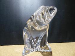 Statue Ours polaire en cristal de Saint-Louis presse papiers ou déco