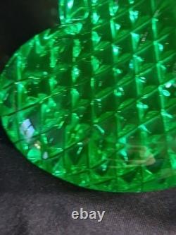 Sublime Coeur En Cristal Taillé De Saint Louis Presse Papier Sulfure