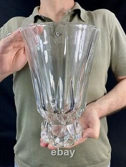 Sublime Grand Vase Floride Cristal St Louis Taille Annees 50 Vintage Ht 25 CM