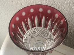 Sublime Grand Verre Tommy Couleur Rouge Cristal St Louis
