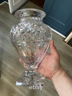 Superbe Grand Vase Médicis Cristal Saint Louis taillé 25,5cm