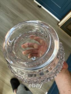 Superbe Grand Vase Médicis Cristal Saint Louis taillé 25,5cm