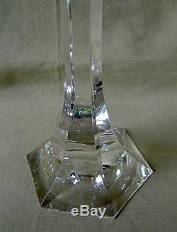 Superbe Lampe Bougeoir Cristal Signée Saint Louis Électrification Neuve Bel État