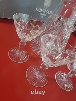 Superbe Service à liqueur Cristal Saint Louis Carafe et 6 verres à liqueur neuf