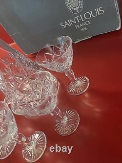 Superbe Service à liqueur Cristal Saint Louis Carafe et 6 verres à liqueur neuf