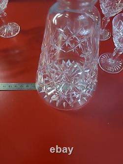 Superbe Service à liqueur Cristal Saint Louis Carafe et 6 verres à liqueur neuf