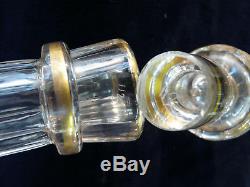 Superbe carafe cristal st louis service cluny dore or fin bouchon 32 cm