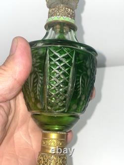 Superbe flacon cristal taillé St Louis