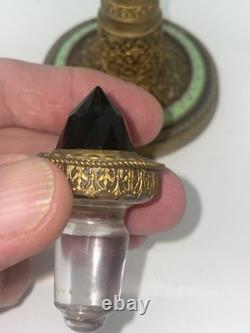 Superbe flacon cristal taillé St Louis