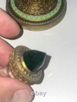 Superbe flacon cristal taillé St Louis