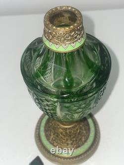 Superbe flacon cristal taillé St Louis