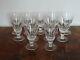 Superbe Lot De 11 Verres à Vin Rouge En Cristal Saint Louis Modèle Jersey 13cm